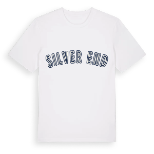 Silver End college t-shirt – ekologisk bomull t-shirt från Pinshirt