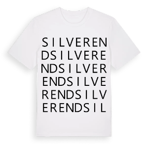 Silver End ordlek t-shirt – ekologisk bomull t-shirt från Pinshirt