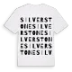 Silverstone ordlek t-shirt