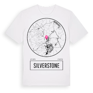 Silverstone t-shirt – ekologisk bomull t-shirt från Pinshirt