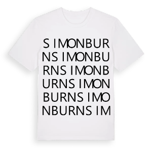 Simonburn ordlek t-shirt – ekologisk bomull t-shirt från Pinshirt