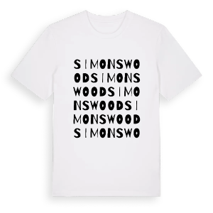 Simonswood ordlek t-shirt – ekologisk bomull t-shirt från Pinshirt