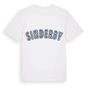 Sinderby college t-shirt – ekologisk bomull t-shirt från Pinshirt