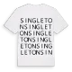 Singleton ordlek t-shirt
