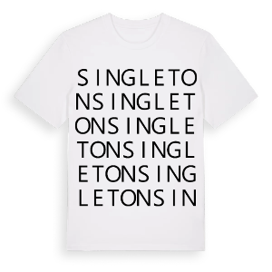 Singleton ordlek t-shirt – ekologisk bomull t-shirt från Pinshirt