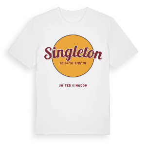 Singleton cirkel t-shirt – ekologisk bomull t-shirt från Pinshirt