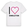 Jag älskar Singleton t-shirt stort tryck