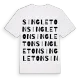 Singleton ordlek t-shirt