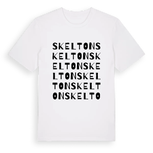 Skelton ordlek t-shirt – ekologisk bomull t-shirt från Pinshirt
