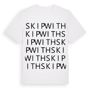 Skipwith ordlek t-shirt – ekologisk bomull t-shirt från Pinshirt