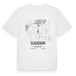 Slaugham karta t-shirt – ekologisk bomull t-shirt från Pinshirt