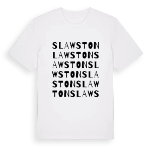 Slawston ordlek t-shirt – ekologisk bomull t-shirt från Pinshirt