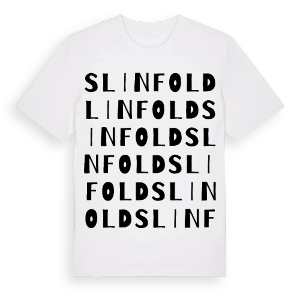 Slinfold ordlek t-shirt – ekologisk bomull t-shirt från Pinshirt