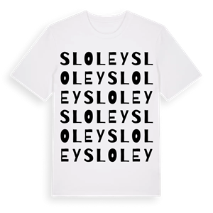 Sloley ordlek t-shirt – ekologisk bomull t-shirt från Pinshirt