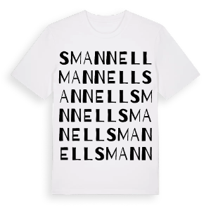 Smannell ordlek t-shirt – ekologisk bomull t-shirt från Pinshirt