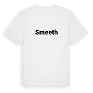 Smeeth fetstil t-shirt – ekologisk bomull t-shirt från Pinshirt