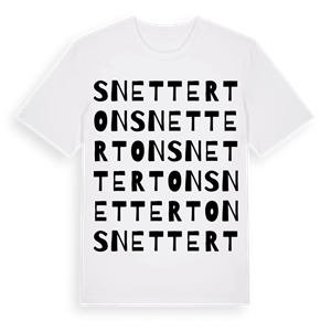 Snetterton ordlek t-shirt – ekologisk bomull t-shirt från Pinshirt