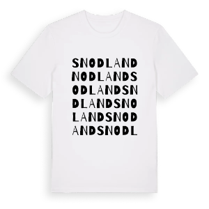 Snodland ordlek t-shirt – ekologisk bomull t-shirt från Pinshirt