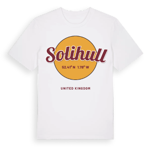 Solihull cirkel t-shirt – ekologisk bomull t-shirt från Pinshirt