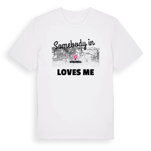 Någon i Solihull älskar mig t-shirt – ekologisk bomull t-shirt från Pinshirt