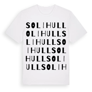 Solihull ordlek t-shirt – ekologisk bomull t-shirt från Pinshirt