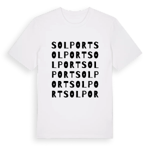 Solport ordlek t-shirt – ekologisk bomull t-shirt från Pinshirt