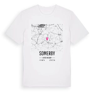 Somerby karta t-shirt – ekologisk bomull t-shirt från Pinshirt