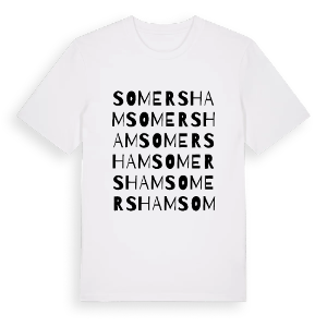 Somersham ordlek t-shirt – ekologisk bomull t-shirt från Pinshirt