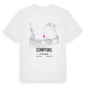 Sompting karta t-shirt – ekologisk bomull t-shirt från Pinshirt