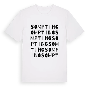 Sompting ordlek t-shirt – ekologisk bomull t-shirt från Pinshirt