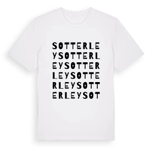 Sotterley ordlek t-shirt – ekologisk bomull t-shirt från Pinshirt