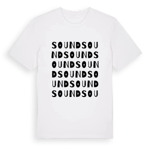 Sound ordlek t-shirt – ekologisk bomull t-shirt från Pinshirt