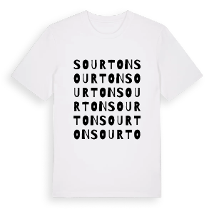 Sourton ordlek t-shirt – ekologisk bomull t-shirt från Pinshirt