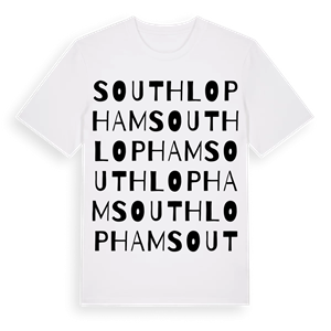 South Lopham ordlek t-shirt – ekologisk bomull t-shirt från Pinshirt
