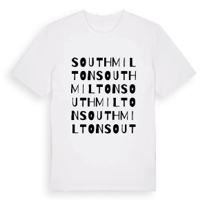 South Milton ordlek t-shirt – ekologisk bomull t-shirt från Pinshirt