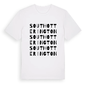 South Otterington ordlek t-shirt – ekologisk bomull t-shirt från Pinshirt