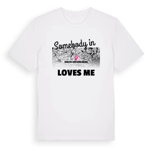 Någon i South Oxfordshire älskar mig t-shirt – ekologisk bomull t-shirt från Pinshirt