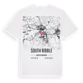 South Ribble karta t-shirt