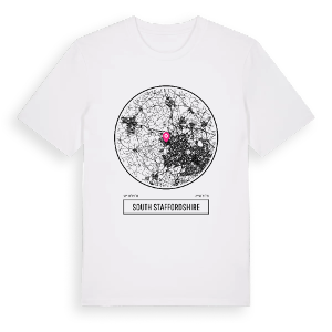 South Staffordshire t-shirt – ekologisk bomull t-shirt från Pinshirt