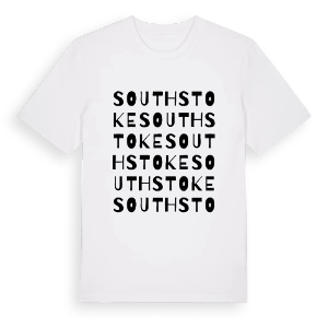 South Stoke ordlek t-shirt – ekologisk bomull t-shirt från Pinshirt