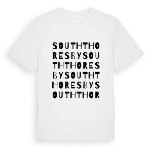 South Thoresby ordlek t-shirt – ekologisk bomull t-shirt från Pinshirt