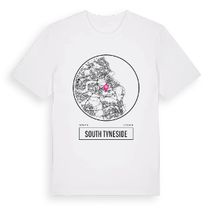 South Tyneside t-shirt – ekologisk bomull t-shirt från Pinshirt
