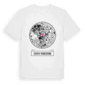 South Yorkshire t-shirt – ekologisk bomull t-shirt från Pinshirt