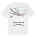 Southend-on-Sea karta t-shirt