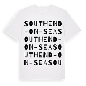 Southend-on-Sea ordlek t-shirt – ekologisk bomull t-shirt från Pinshirt