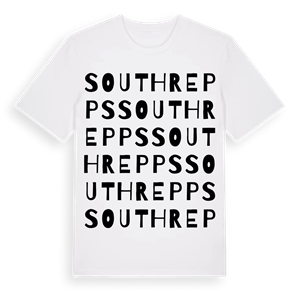 Southrepps ordlek t-shirt – ekologisk bomull t-shirt från Pinshirt
