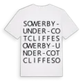 Sowerby-under-Cotcliffe ordlek t-shirt