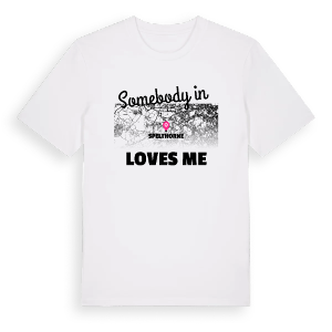 Någon i Spelthorne älskar mig t-shirt – ekologisk bomull t-shirt från Pinshirt