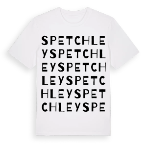 Spetchley ordlek t-shirt – ekologisk bomull t-shirt från Pinshirt