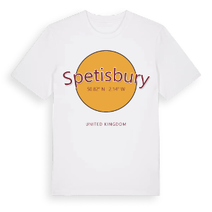 Spetisbury cirkel t-shirt – ekologisk bomull t-shirt från Pinshirt